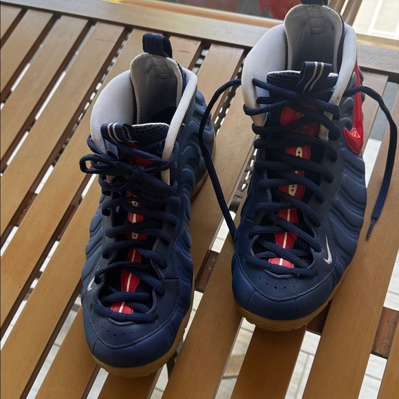 Nike Air Foamposite Pro USA sneakers in blue and red main image 13